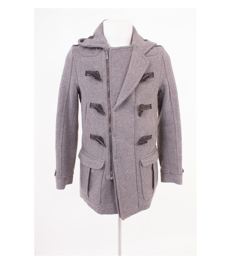 GAZZARRINI Herren Mantel Wollmantel Gr. 46 Grau Kaschmir Cashmere – Foto 1