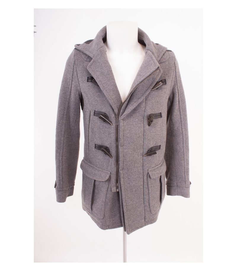 GAZZARRINI Herren Mantel Wollmantel Gr. 46 Grau Kaschmir Cashmere – Foto 2