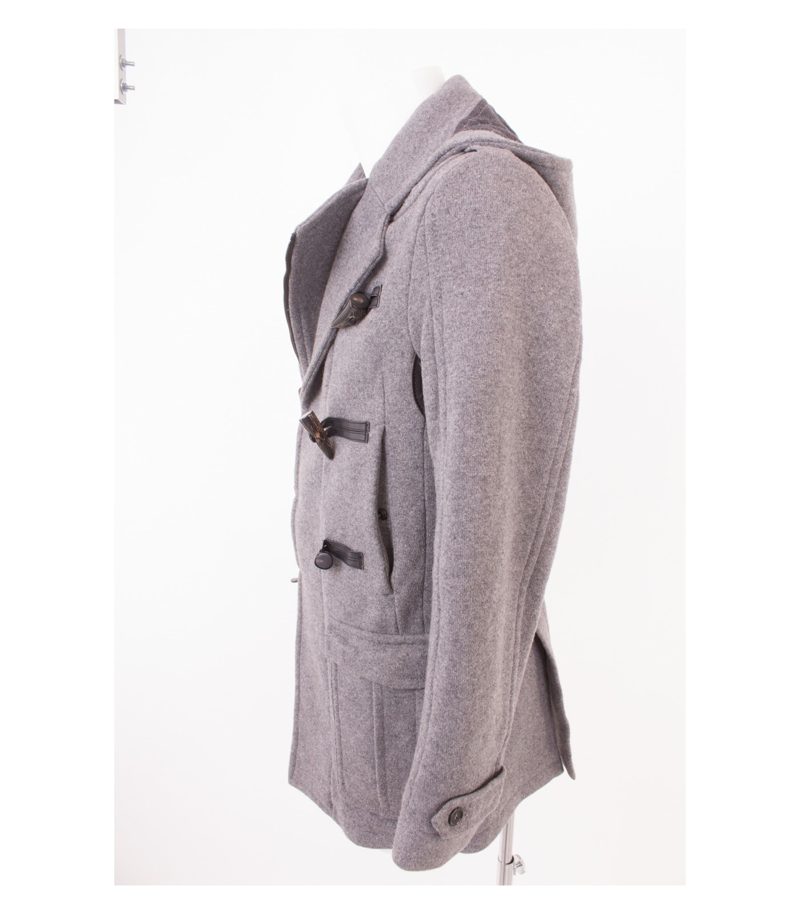 GAZZARRINI Herren Mantel Wollmantel Gr. 46 Grau Kaschmir Cashmere – Foto 4