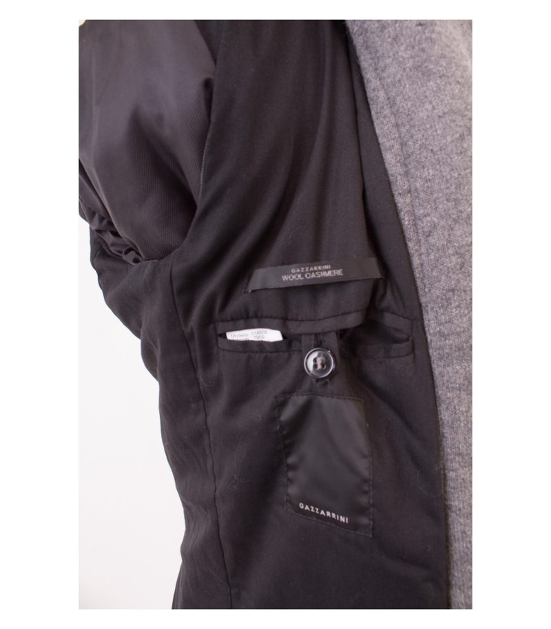 GAZZARRINI Herren Mantel Wollmantel Gr. 46 Grau Kaschmir Cashmere – Foto 7