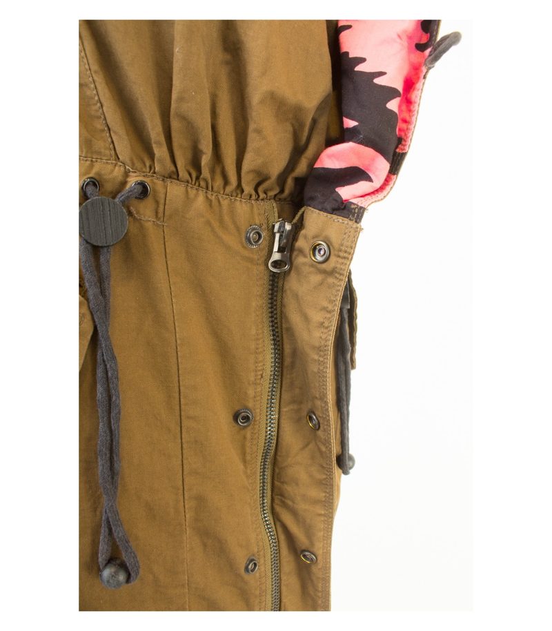 MAISON SCOTCH Damen Mantel Übergangsmantel Gr.1-DE36 Mehrfarbig Baumwolle Leinen – Foto 7
