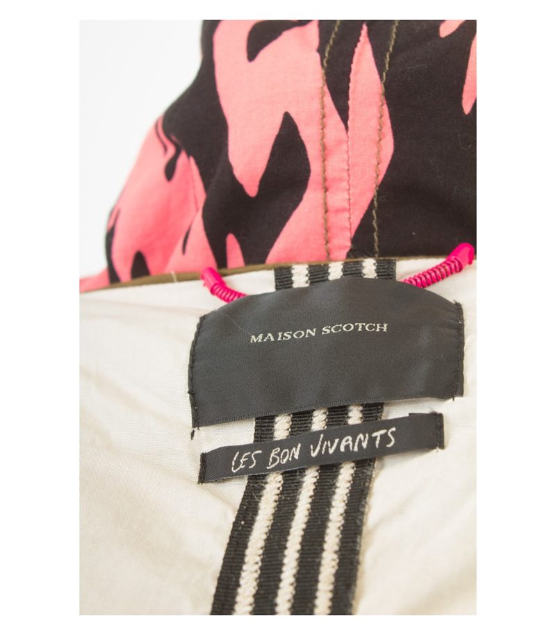 MAISON SCOTCH Damen Mantel Übergangsmantel Gr.1-DE36 Mehrfarbig Baumwolle Leinen – Foto 9