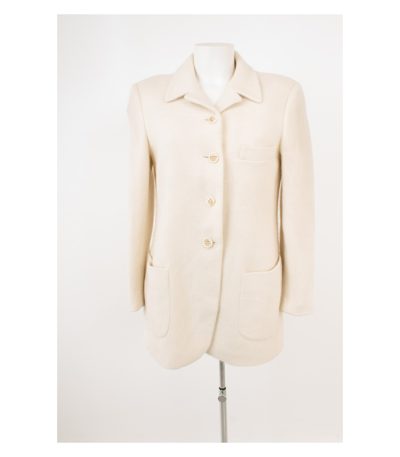 LUCIANO BARBERA Damen Blazer Kashgora Gr. IT 42 DE 36 Angora Wolle