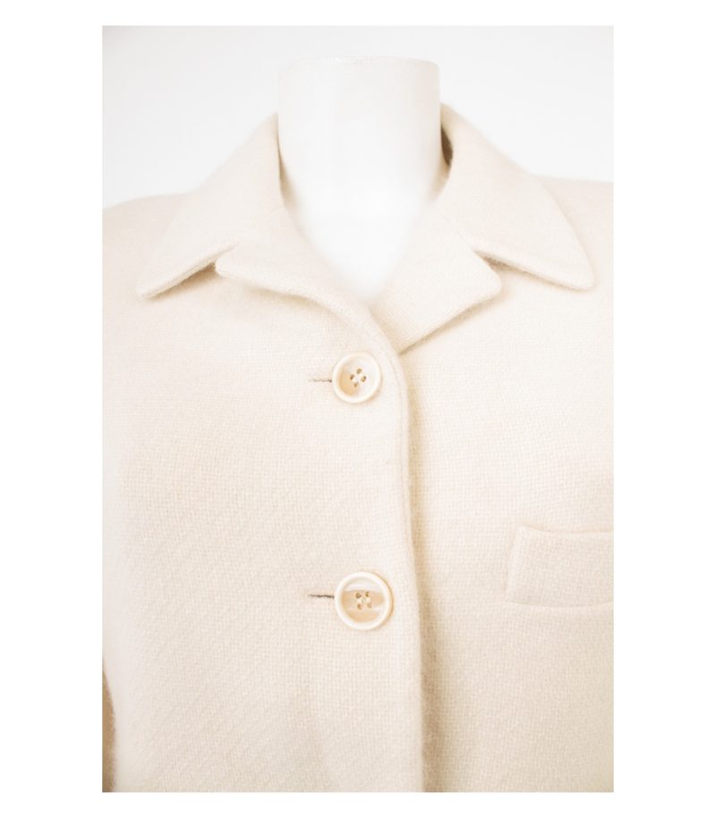 LUCIANO BARBERA Damen Blazer Kashgora Gr. IT 42 DE 36 Angora Wolle – Foto 5