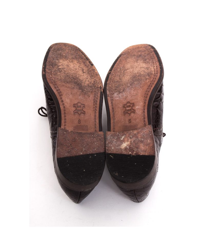 APOLLO Damen Halbschuhe Gr. UK 6 EU 39 Braun Leder – Foto 5