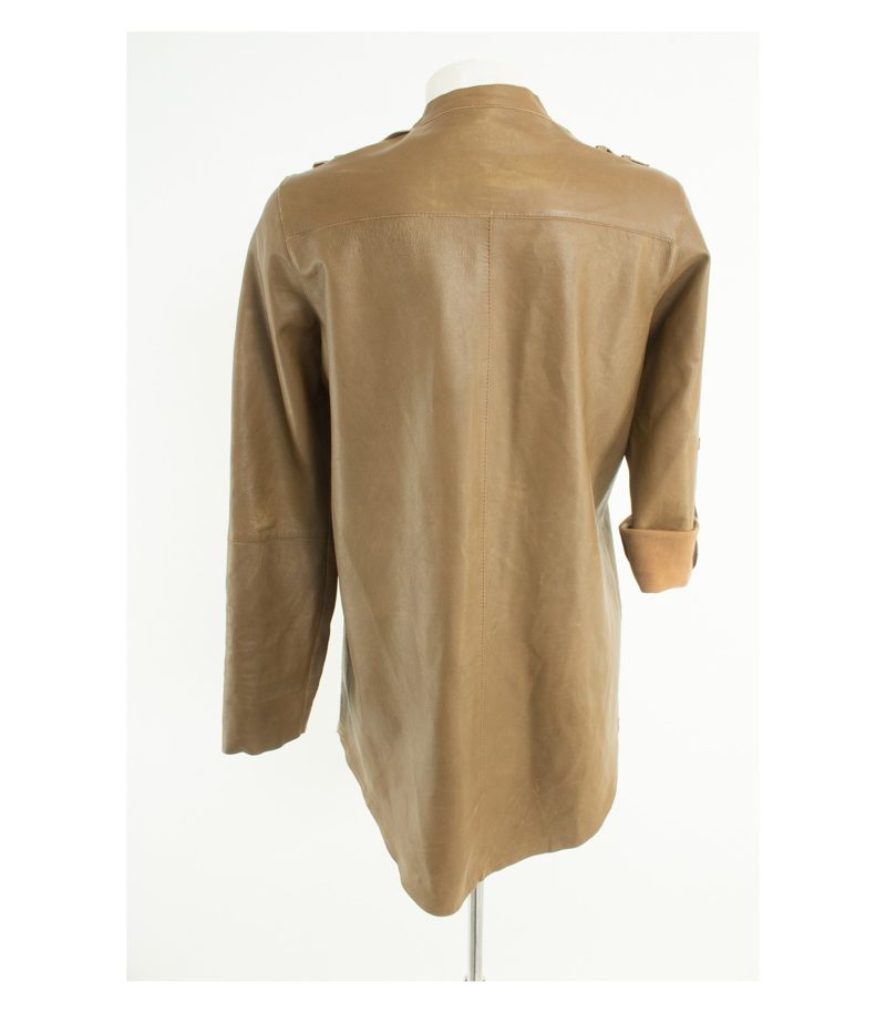 ZARA Damen WOMAN leichte Jacke Mantel Gr. DE 42 Leder – Foto 4