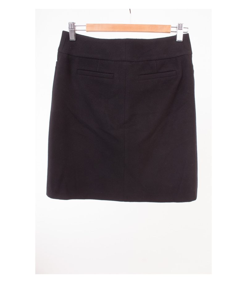 ST.EMILE Damen Rock Wollrock Gr. DE 36 Schwarz Wolle Kaschmir Cashmere – Foto 2