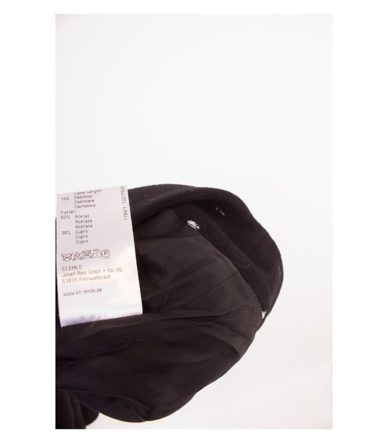 ST.EMILE Damen Rock Wollrock Gr. DE 36 Schwarz Wolle Kaschmir Cashmere – Foto 4