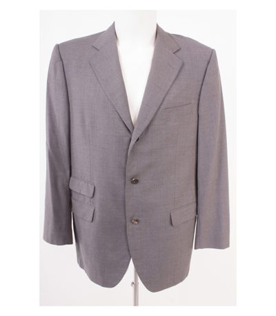 PATRICK HELLMANN Herren Sakko Gr. 102 Grau Wolle
