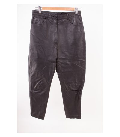 Miss Astor Damen Hose Lederhose Gr. 40 Schwarz Leder