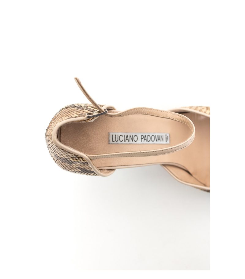 LUCIANO PADOVAN Damen Sandaletten Pumps Gr. EU 38,5 Mehrfarbig Leder – Foto 4