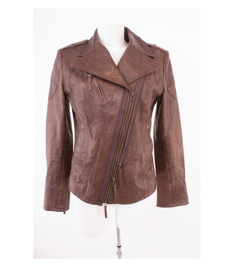 JEAN PAUL Damen BERLIN Lederjacke Gr. DE 38 Braun Leder – Foto 1