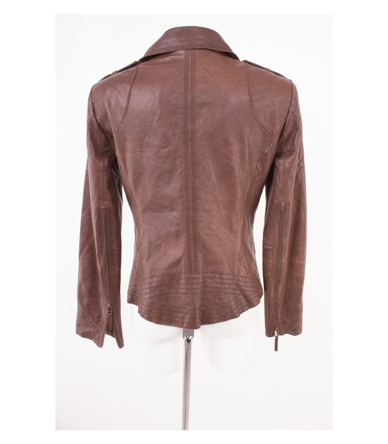 JEAN PAUL Damen BERLIN Lederjacke Gr. DE 38 Braun Leder – Foto 4