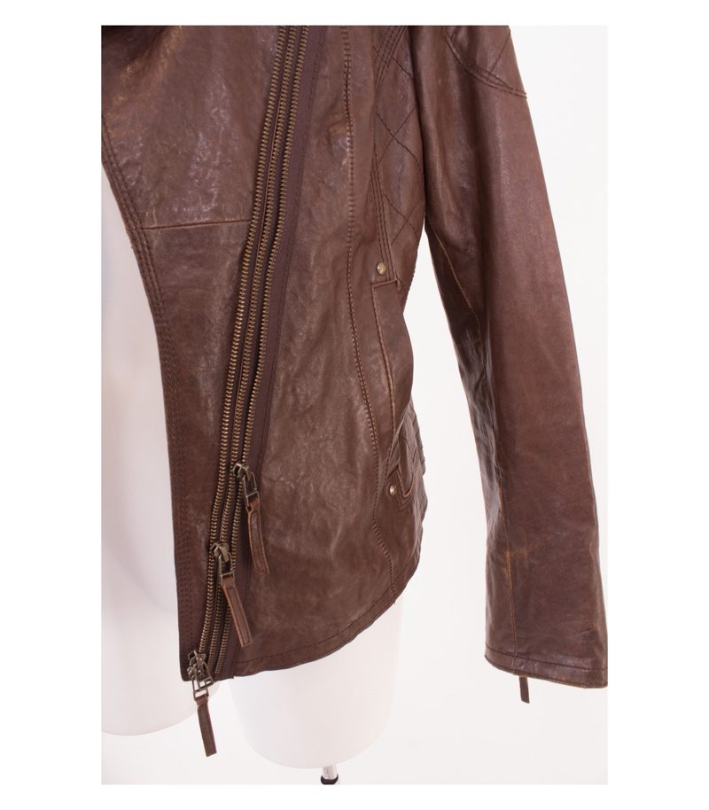 JEAN PAUL Damen BERLIN Lederjacke Gr. DE 38 Braun Leder – Foto 5