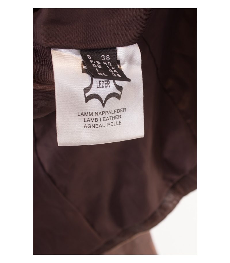 JEAN PAUL Damen BERLIN Lederjacke Gr. DE 38 Braun Leder – Foto 8