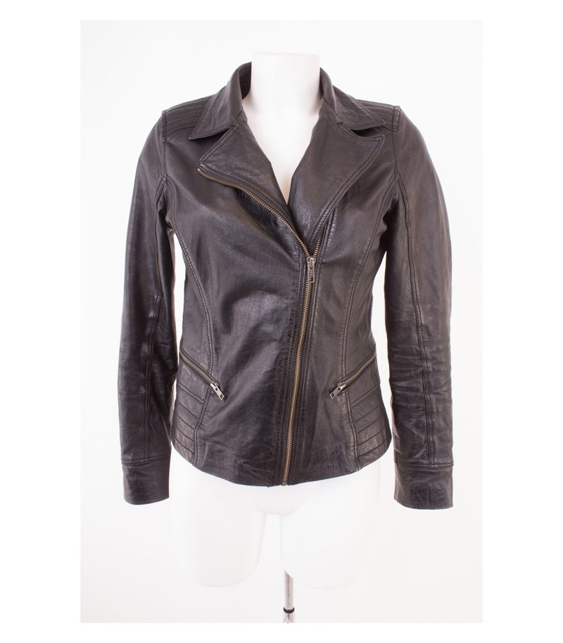 AIM Damen Lederjacke Gr. S Schwarz Leder – Foto 1