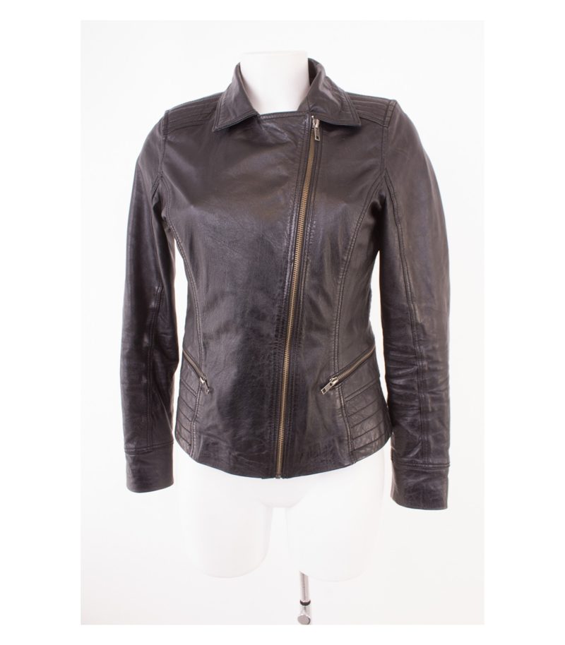 AIM Damen Lederjacke Gr. S Schwarz Leder – Foto 2