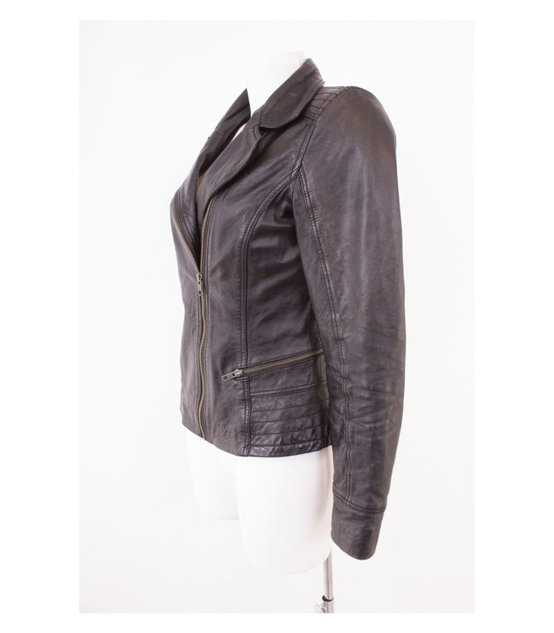 AIM Damen Lederjacke Gr. S Schwarz Leder – Foto 4