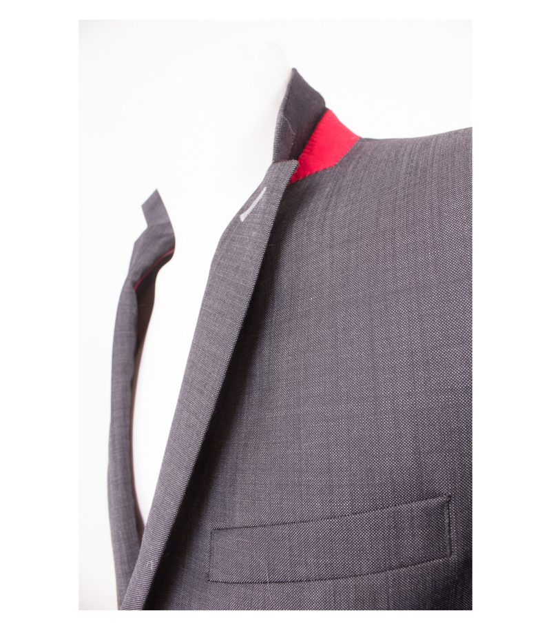 CLUB of GENTS Herren Sakko Gr. 48 Grau – Foto 7