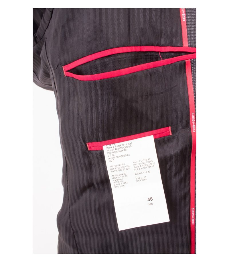 CLUB of GENTS Herren Sakko Gr. 48 Grau – Foto 10