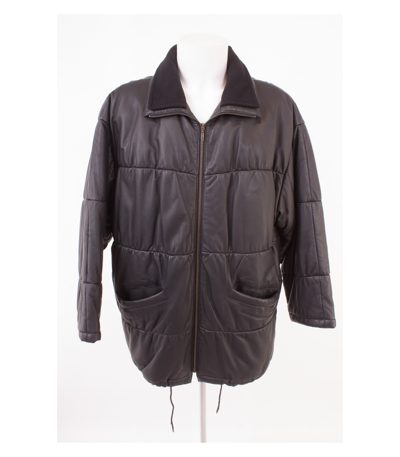 STRIWA Herren Lederjacke Gr. XL Schwarz Leder
