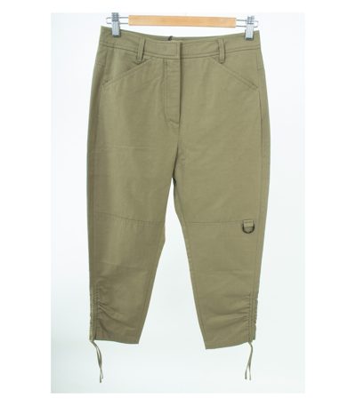 DOROTHEE SCHUMACHER Damen Hose Caprihose Gr. 1 (DE 34) Khaki Neu