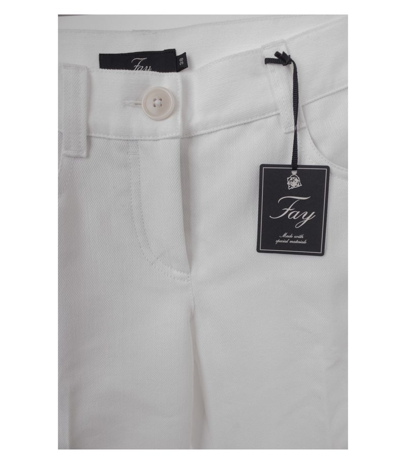 Fay Damen Jeans - Hose Gr. 38 Weiß Neu – Foto 2