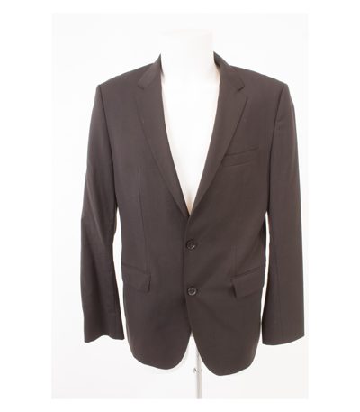HUGO BOSS Herren Sakko Reine Gr. 98 The James 3/Sharp5 Braun Wolle