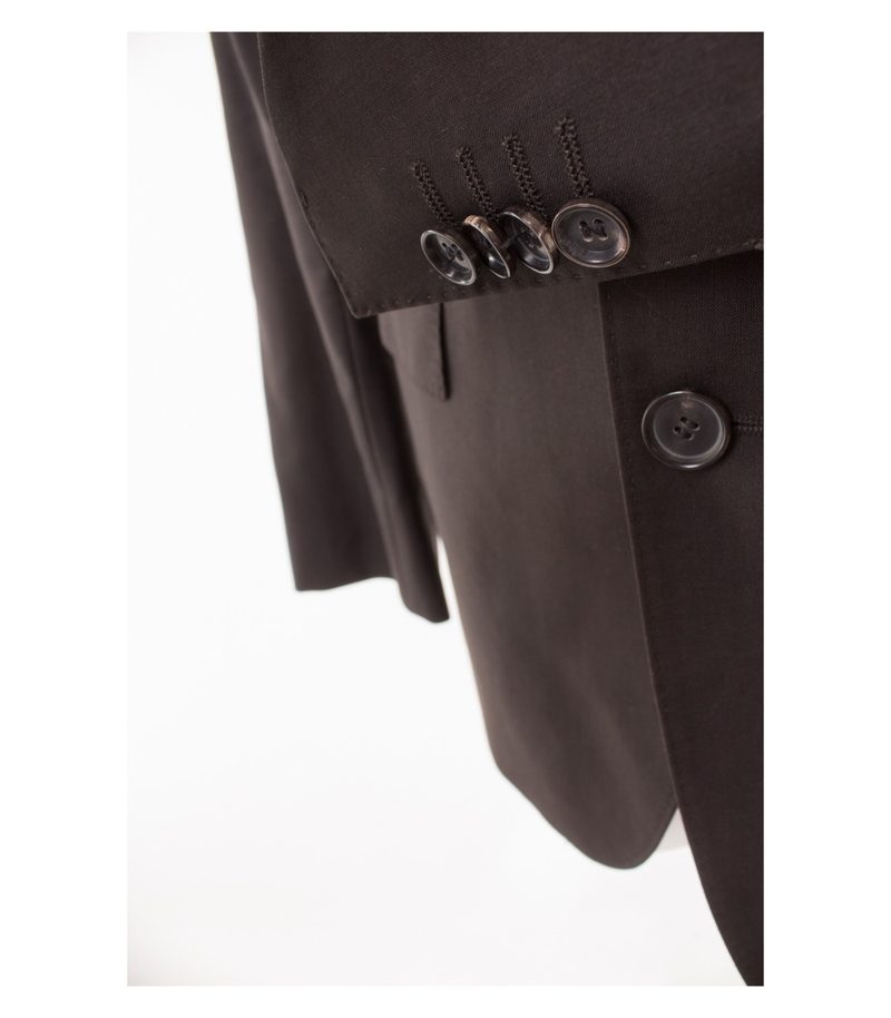 HUGO BOSS Herren Sakko Reine Gr. 98 The James 3/Sharp5 Braun Wolle – Foto 3