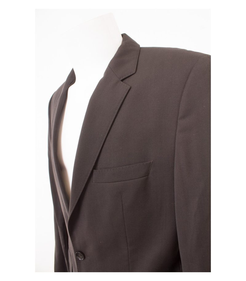 HUGO BOSS Herren Sakko Reine Gr. 98 The James 3/Sharp5 Braun Wolle – Foto 4