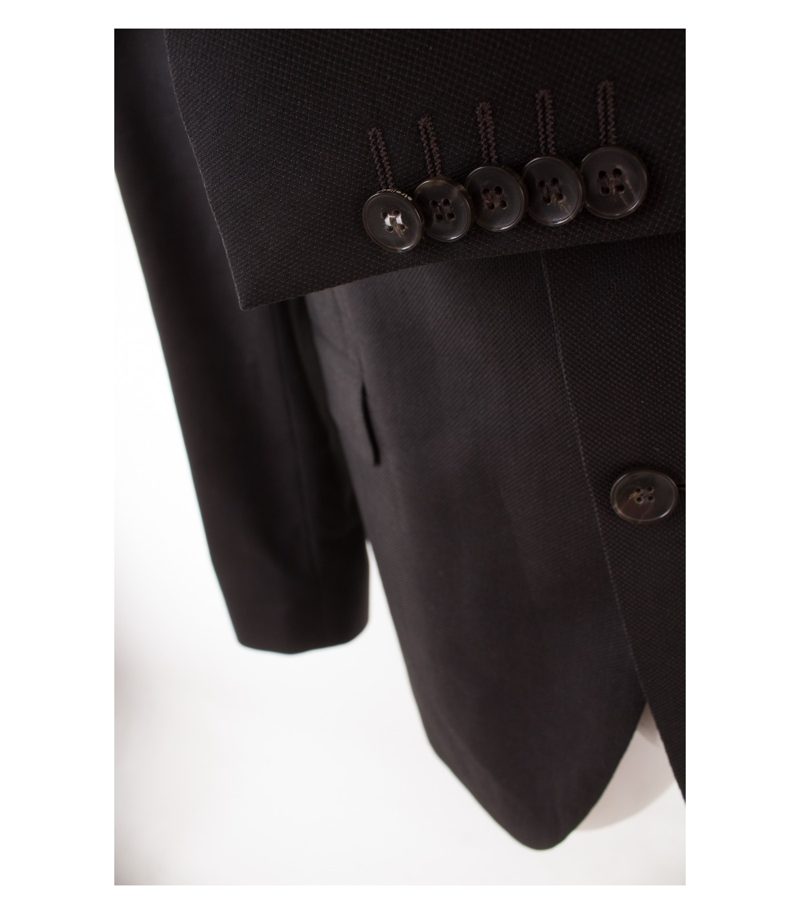 strellson Herren Sakko Gr. 102 Reine Super 100´S Schwarz Wolle – Foto 3