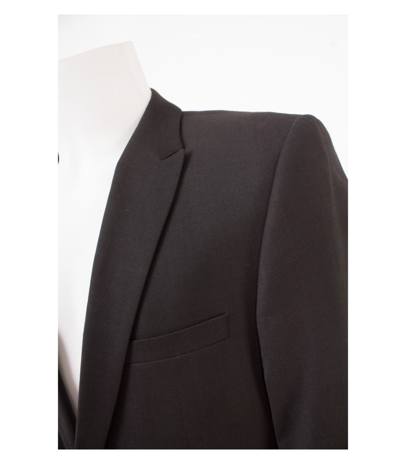 strellson Herren Sakko Gr. 102 Reine Super 100´S Schwarz Wolle – Foto 4