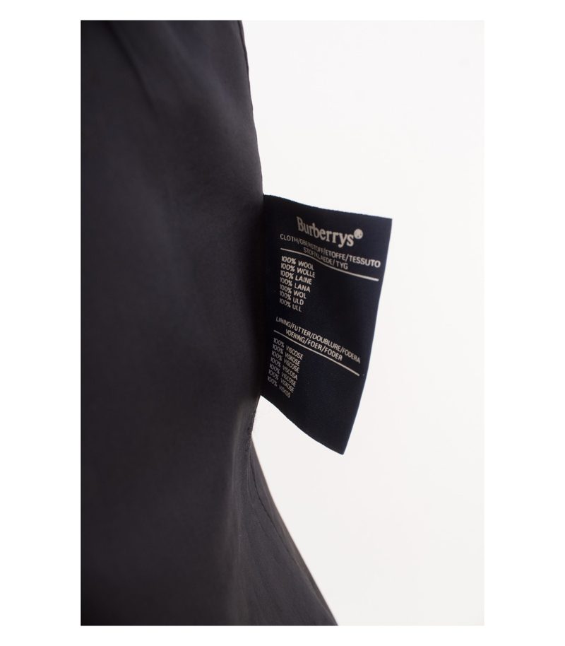 Burberrys Damen Kostüm Gr. 44 (C 88 B Long) Blau Wolle – Foto 8