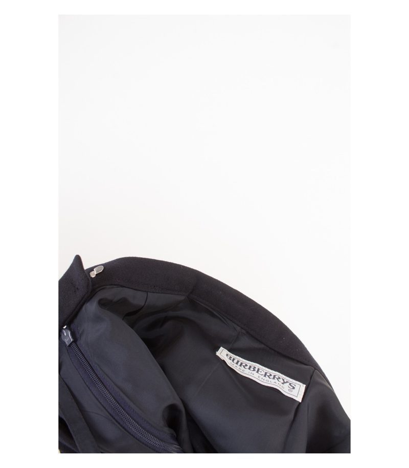 Burberrys Damen Kostüm Gr. 44 (C 88 B Long) Blau Wolle – Foto 9