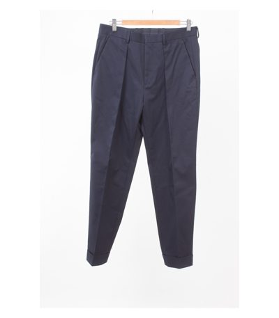 HUGO BOSS Herren Chino - Hose Gr. 94 Blau Baumwolle Neu