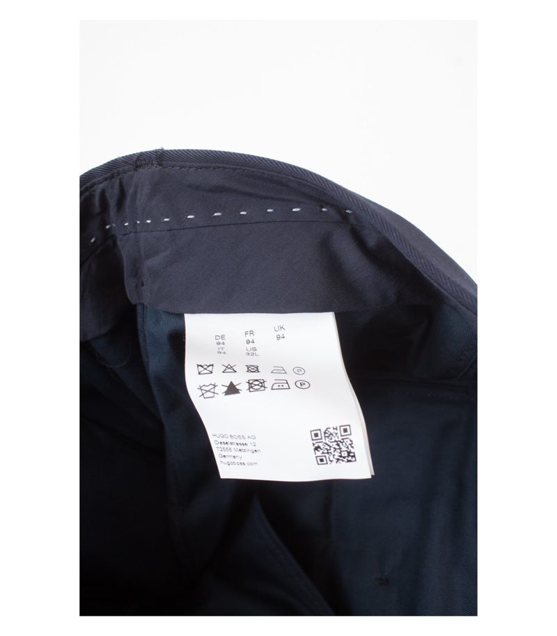 HUGO BOSS Herren Chino - Hose Gr. 94 Blau Baumwolle Neu – Foto 4