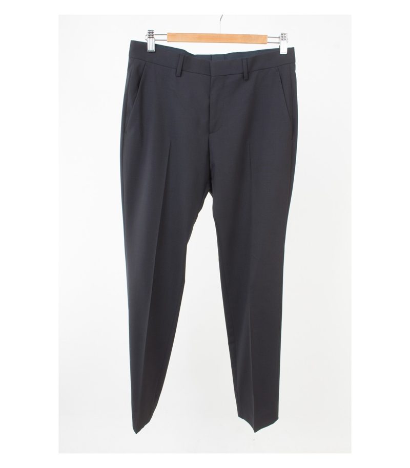 HUGO BOSS Herren Hose Business Anzughose Wollhose Gibson Gr. 90 Blau – Foto 1