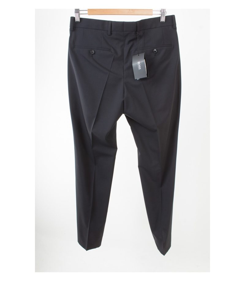 HUGO BOSS Herren Hose Business Anzughose Wollhose Gibson Gr. 90 Blau – Foto 2