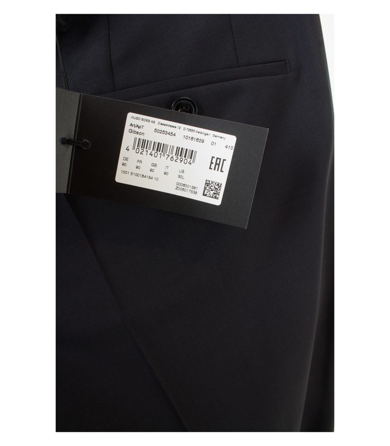 HUGO BOSS Herren Hose Business Anzughose Wollhose Gibson Gr. 90 Blau – Foto 3