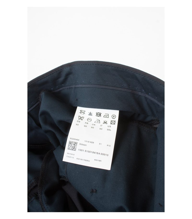 HUGO BOSS Herren Hose Business Anzughose Wollhose Gibson Gr. 90 Blau – Foto 4