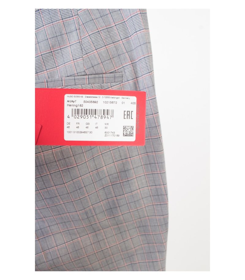 HUGO BOSS Herren Hose Hening182 Gr. 46 Mehrfarbig Baumwolle Neu – Foto 4