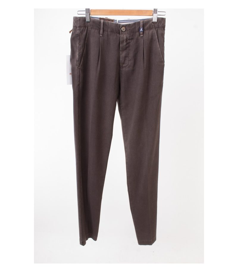 MYTHS Damen Hose Wollhose Reine Gr. IT 44 DE 38 Beigegrau Wolle Neu – Foto 1