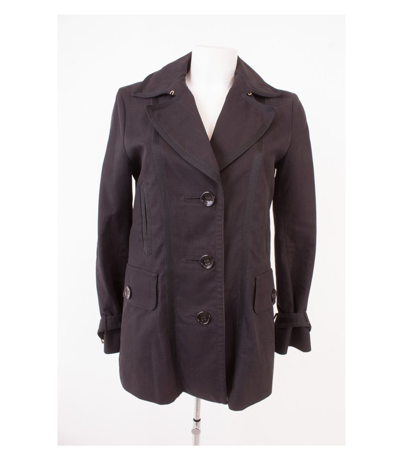 ESCADA SPORT Damen Kurzmantel Übergangsjacke Gr. DE 40 Baumwolle – Foto 1