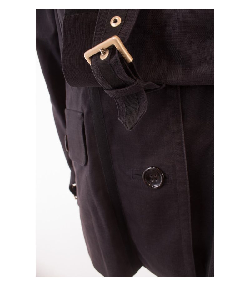 ESCADA SPORT Damen Kurzmantel Übergangsjacke Gr. DE 40 Baumwolle – Foto 3