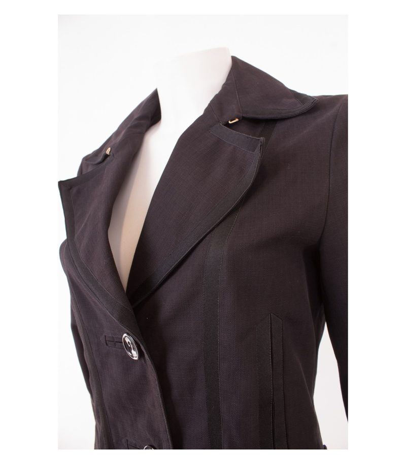 ESCADA SPORT Damen Kurzmantel Übergangsjacke Gr. DE 40 Baumwolle – Foto 4