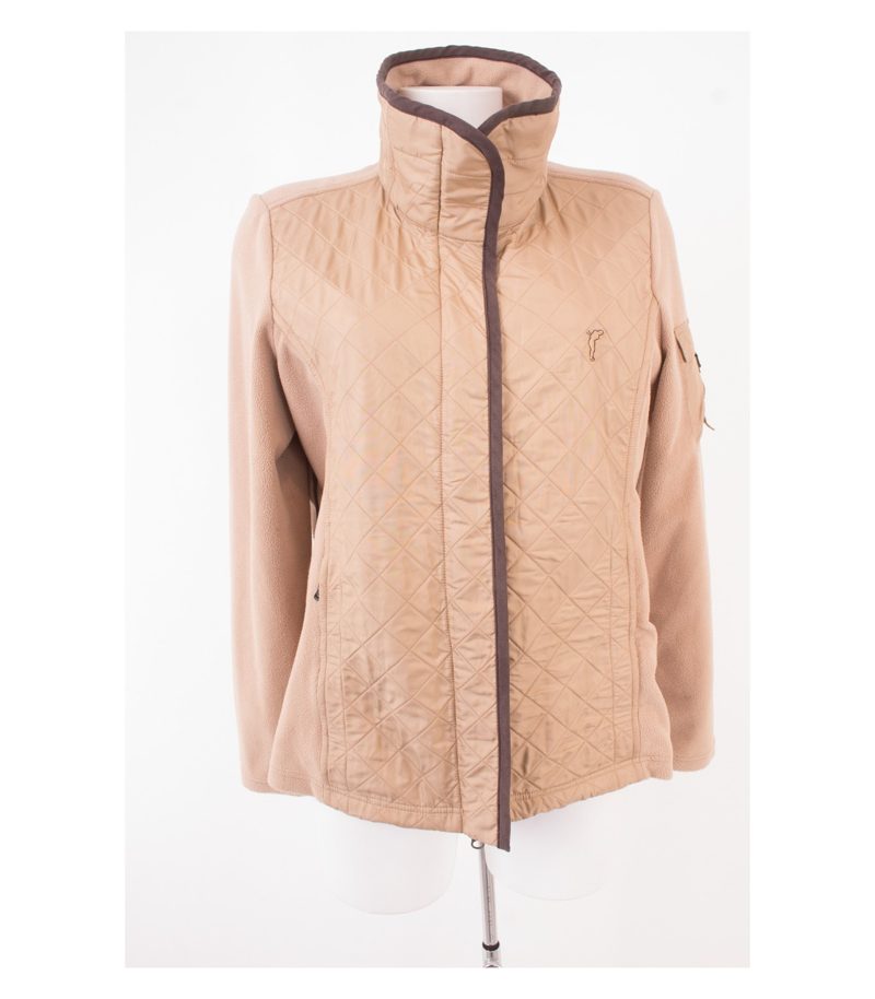 GOLFINO Damen Jacke Fleecejacke Funktionsjacke Gr. DE 44 Beige – Foto 2