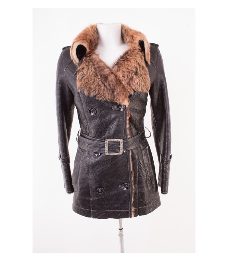Damen Lederjacke Gr. XS Braun Leder – Foto 1