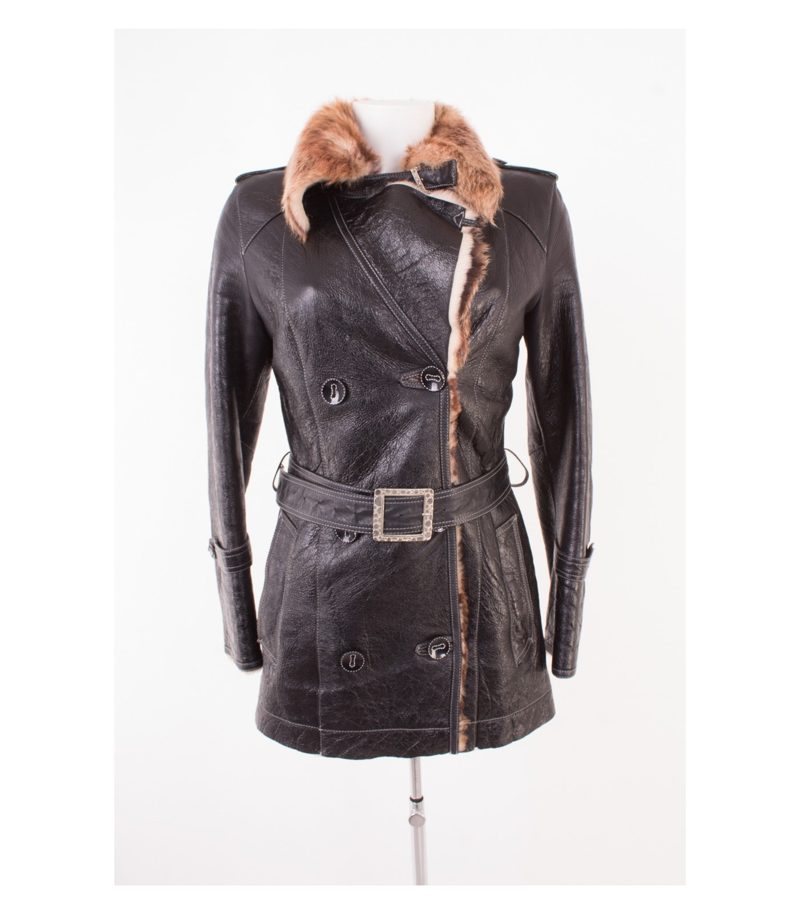 Damen Lederjacke Gr. XS Braun Leder – Foto 2