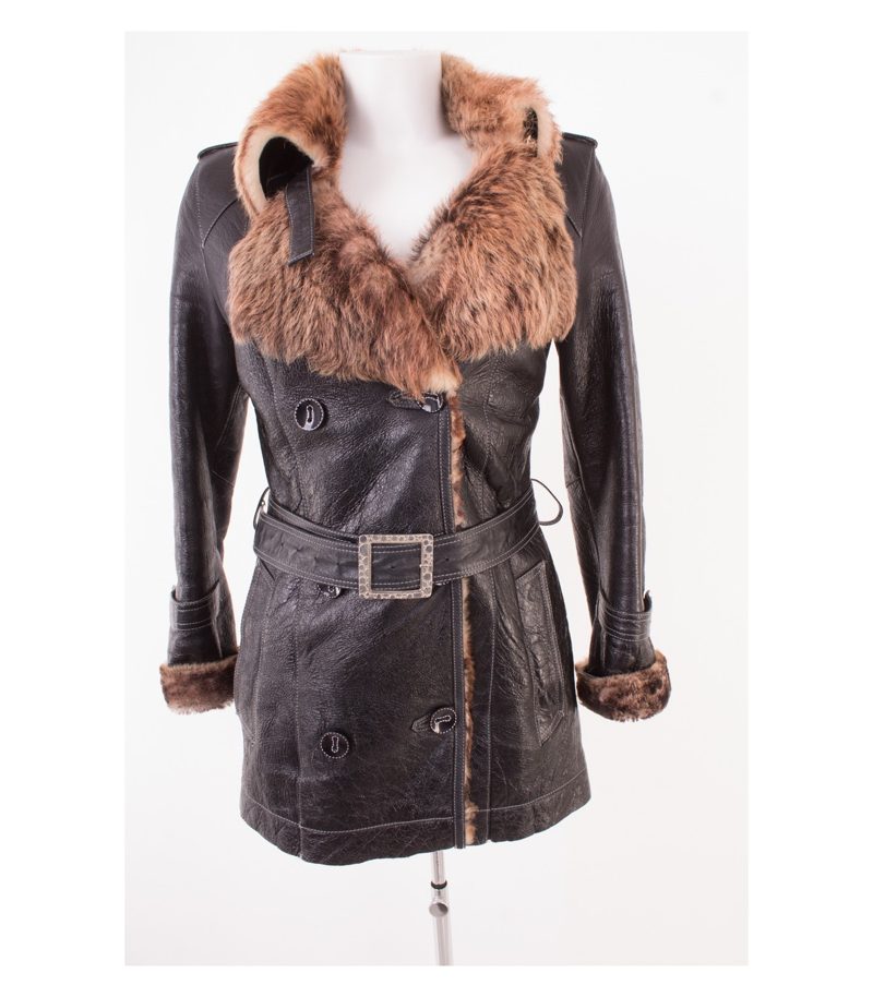 Damen Lederjacke Gr. XS Braun Leder – Foto 3