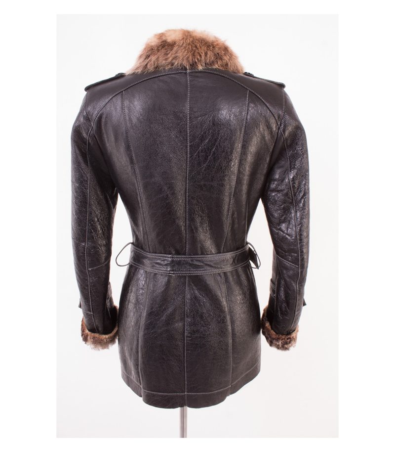 Damen Lederjacke Gr. XS Braun Leder – Foto 6